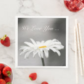 Elegant Daisy Blume Serviette (Beispiel)