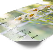 Elegant Daisy Fotografy Joy Inspirational Fotodruck (Ecke)