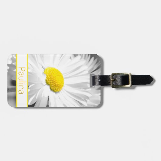 Elegant Daisy Gepäckanhänger (Vorderseite horizontal)