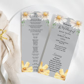 Elegant Daisy | Gray Wedding Brautparty Flat Programm