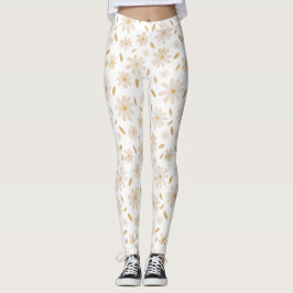 Elegant Daisy Hues Leggings