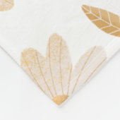 Elegant Daisy Hues Personalisiert Fleece Blanket (Ecke)