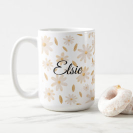 Elegant Daisy Hues Personalized Mug Kaffeetasse