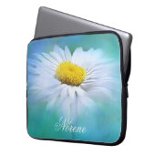 Elegant Daisy Laptopschutzhülle (Vorderseite Links)