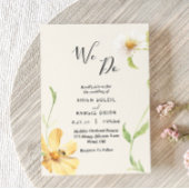 Elegant Daisy machen wir Hochzeitseinladung Einladung