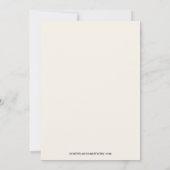 Elegant Daisy Monogram Wedding Einladung (Rückseite)