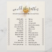 Elegant Daisy Two Sided Bingo Brautparty Games (Vorderseite)