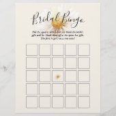 Elegant Daisy Two Sided Bingo Brautparty Games (Rückseite)