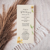 Elegant Daisy Wedding Flat Program Programm