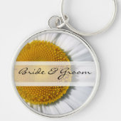 Elegant Daisy Wedding Schlüsselanhänger (Vorne)