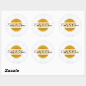 Elegant Daisy Wedding Stickers (Blatt)