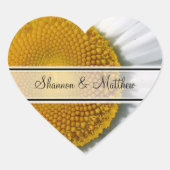 Elegant Daisy Wedding Stickers (Vorderseite)