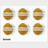 Elegant Daisy Wedding Stickers (Blatt)