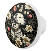 Elegant Dalmatian William Morris Inspired Keramikknauf (Rechts)