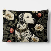 Elegant Dalmatian William Morris Inspired Zubehörtasche (Vorderseite)