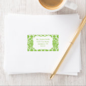Elegant Damask Address Label Adressaufkleber (Insitu)