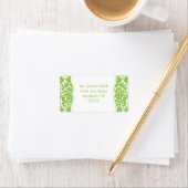 Elegant Damask Address Label Adressaufkleber (Insitu)