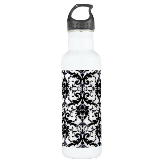 Elegant Damask Edelstahlflasche (Vorderseite)