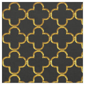 Elegant Damask Fabric Black Yard Stoff (Nahaufnahme)