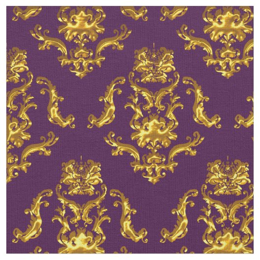 Elegant Damask Fabric Lila Stoff (Nahaufnahme)