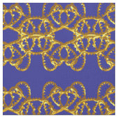 Elegant Damask Fabric Navy Blue Stoff (Nahaufnahme)