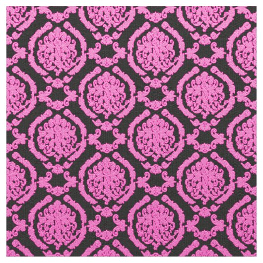 Elegant Damask Fabric Pink Stoff (Nahaufnahme)