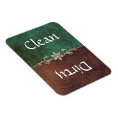 Elegant Damask Geschirrspüler Magnet (Rechte Seite)