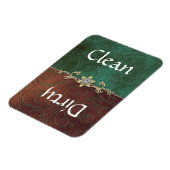 Elegant Damask Geschirrspüler Magnet (Linke Seite)