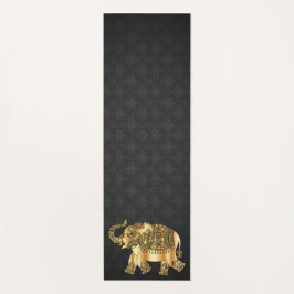 Elegant Damask Gold Paisley Elephant Yogamatte