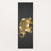 Elegant Damask Gold Paisley Elephant Yogamatte (Rückseite)