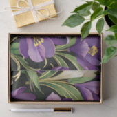 Elegant Damask mit Crocus Blume Seidenpapier (Geschenk)