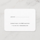 Elegant Damask mit Monogramm (Terminkarte) Terminkarte (Rückseite)