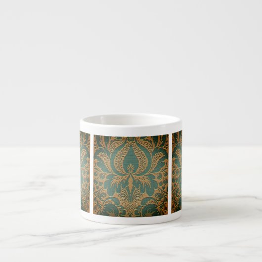 Elegant Damask Mutter Day Latte Tasse (Vorderseite)