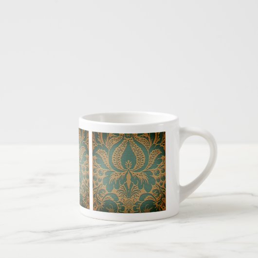 Elegant Damask Mutter Day Latte Tasse (Rechts)