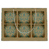 Elegant Damask Muttertag Große Geschenktüte (Vorderseite)