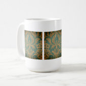 Elegant Damask Muttertag Kaffeetasse (Vorderseite Links)