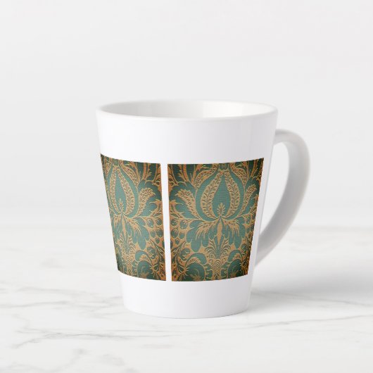 Elegant Damask Muttertag Milchtasse (Rechte Ecke)