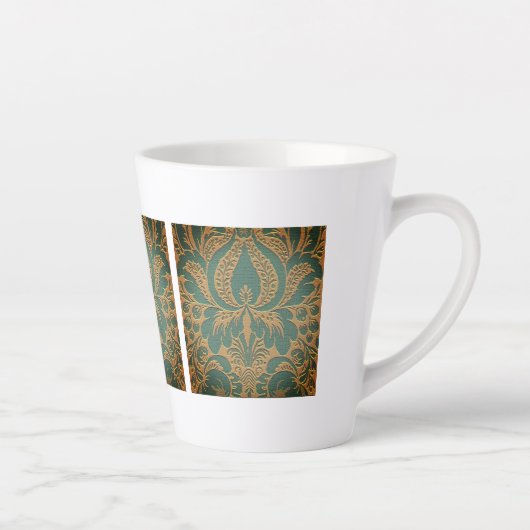 Elegant Damask Muttertag Milchtasse (Rechts)