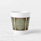 Elegant Damask Muttertag Milchtasse (Vorderseite)