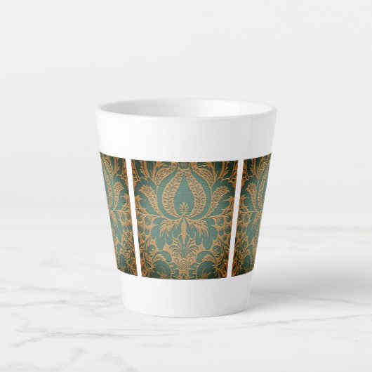 Elegant Damask Muttertag Milchtasse (Vorderseite)