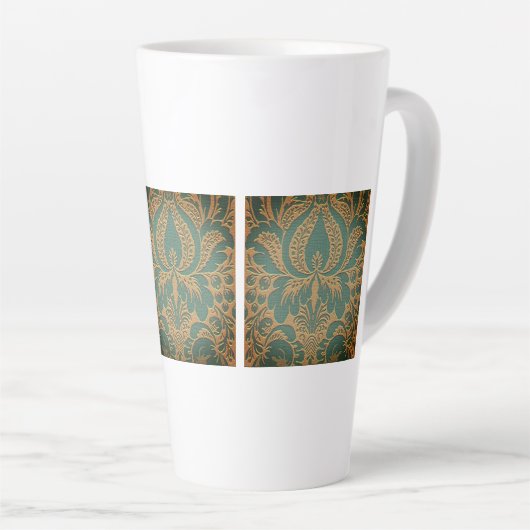 Elegant Damask Muttertag Milchtasse (Rechte Ecke)