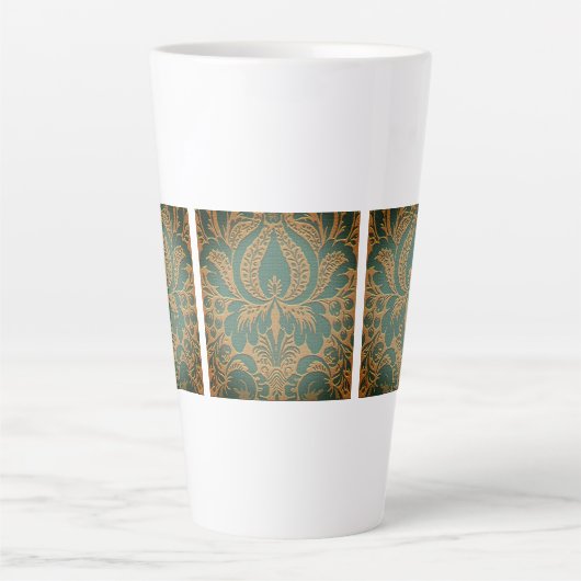 Elegant Damask Muttertag Milchtasse (Vorderseite)