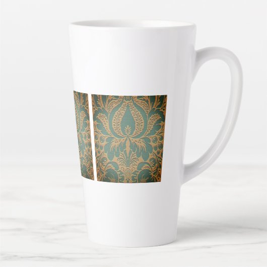 Elegant Damask Muttertag Milchtasse (Rechts)