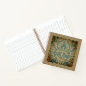 Elegant Damask Muttertag Notizblock (Innenseite)