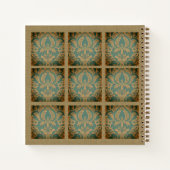 Elegant Damask Muttertag Notizblock (Rückseite)