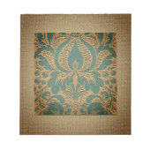 Elegant Damask Muttertag Notizblock (Vorderseite)