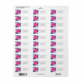 Elegant Damask Navy & Pink Custom Mit Monogramm (Vorne)