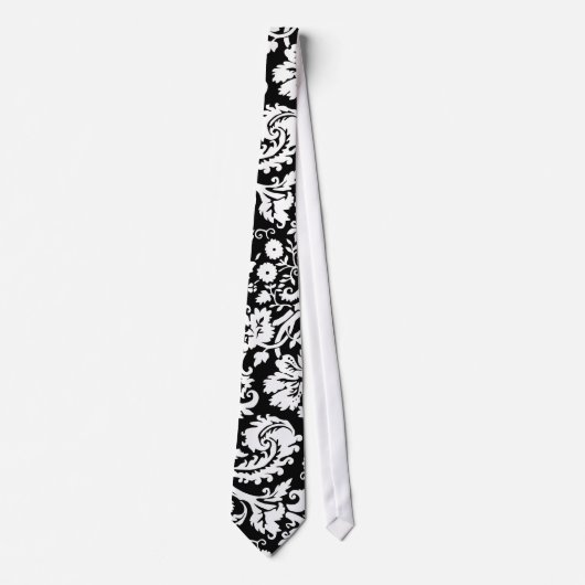 Elegant Damask necktie Krawatte (Vorderseite)