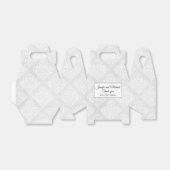 Elegant Damask personalize Names Wedding Geschenkschachtel (Ungefaltet)