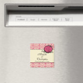 Elegant Damask Speichern des Datumsmagneten Magnet (In Situ (Geschirrspüler))